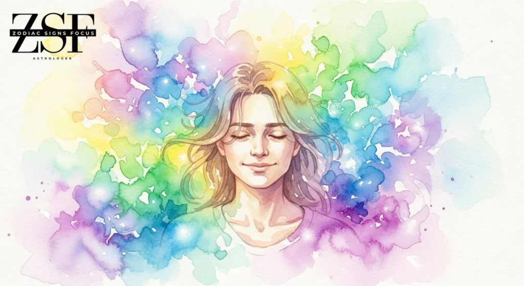 Pisces personality traits – sensitive, creative, and intuitive person illustration